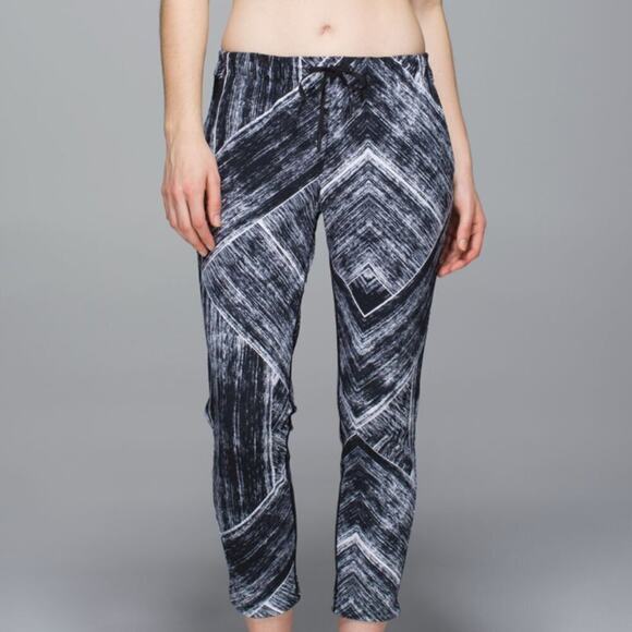 Lululemon Jet Slim Pant Heat Wave Black and White 29” Size 10 - Picture 1 of 8